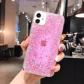 Glitter Case For iPhone X XS XR XS Max Shockproof TPU Cover Pink