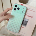Case installed showing how to snap iPhone into place