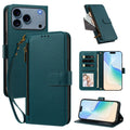 Dark Green — card slots, magnetic closure