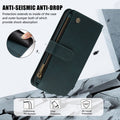 Exploded view highlighting 360-degree shockproof TPU inner bumper, drop protection, and raised camera edges