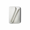 MagSafe lip gloss holder phone wallet in White – silicone lipstick sleeve for iPhone
