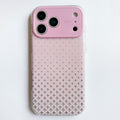 Sakura Pink Wobomatic Star iPhone case with silver glitter stars