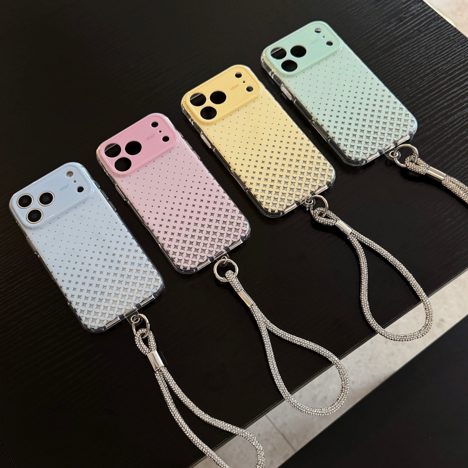 Side by side comparison of four different colors selection