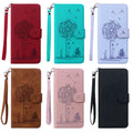Six phone cases with dandelion design in various colors and styles.