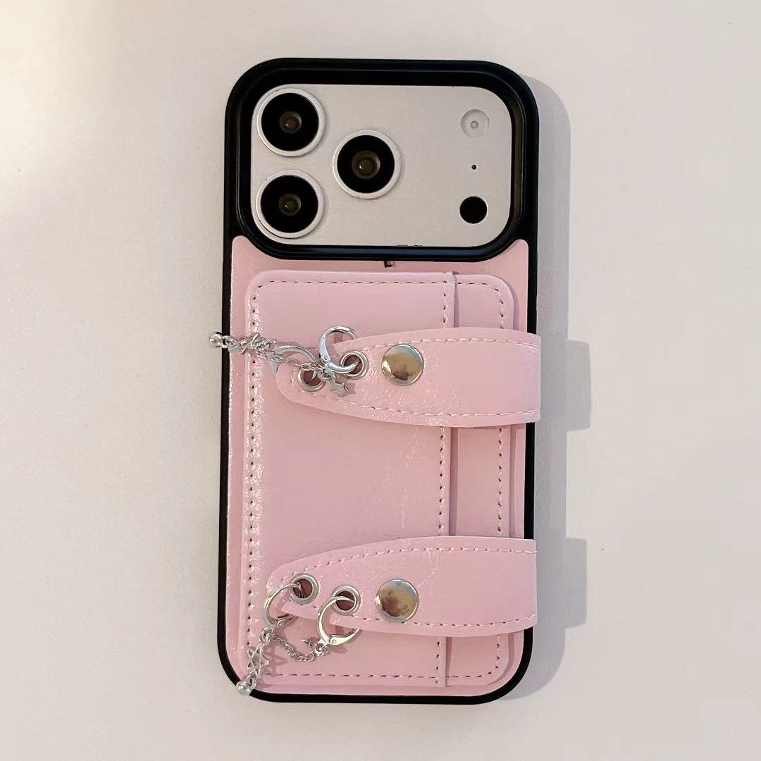 Y2K Wallet Case iPhone 13-17 | Card Holder & Charms | Wobomatic