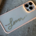 Wobomatic lover handmade rhinestone case for iPhone 17 16 15 14 13 - colorful glitter