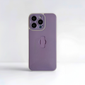 Slim profile iPhone case with ring stand and raised bezels for screen protection