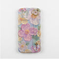 twist-edge design detail 3d floral pattern iphone case close up