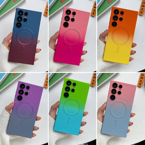 For Samsung Galaxy S23 S22 S21 Ultra Plus Qi PMA Wireless Lens Protect Soft Case
