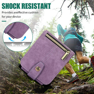 Luxury Leather Case for Samsung Galaxy Z Flip 4 Flip 3 Crossbody Lanyard Multi Card Slot Cover Shockproof