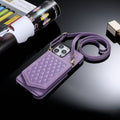 Case for iPhone 16  Series Crossbody Lanyard Leather Wallet Card Slot Mirror Cover Crossbody Lanyard