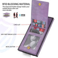 RFID Case For Samsung Galaxy S23 S22 S21 S20 Series Luxury Leather Stand Card Slot Case RFID Blocking