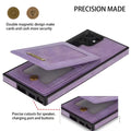 RFID Case For Samsung Galaxy S23 S22 S21 S20 Series Luxury Leather Stand Card Slot Case Magnetic Closure