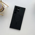 For Samsung Galaxy S23 S22 S21 Ultra Plus Qi PMA Wireless Lens Protect Soft Case Black