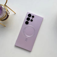 Load image into Gallery viewer, For Samsung Galaxy S23 S22 S21 Ultra Plus Qi PMA Wireless Lens Protect Soft Case Purple
