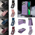 Case for iPhone RFID Blocking Luxury Leather Flip Kickstand Card Slot ID Slot Cover