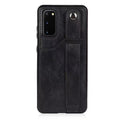 RFID Case For Samsung Galaxy S23 S22 S21 S20 Ultra Plus FE Luxury Leather Wrist Band Kickstand S20 Black