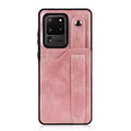 RFID Case For Samsung Galaxy S23 S22 S21 S20 Ultra Plus FE Luxury Leather Wrist Band Kickstand S20 Ultra Pink